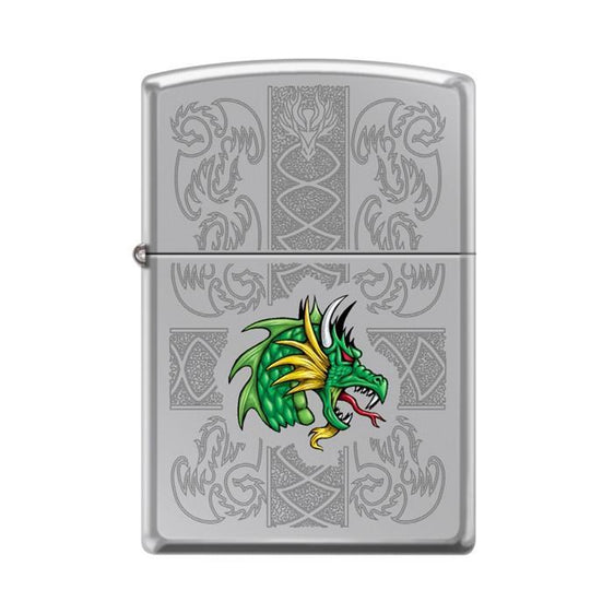 Zippo Lighter - Dazzling Dragon High Polish Chrome