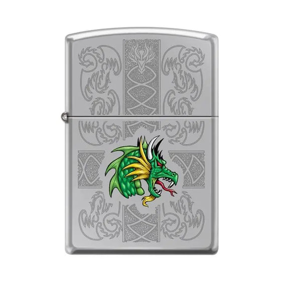 Zippo Lighter - Dazzling Dragon High Polish Chrome