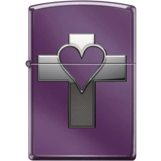 Zippo Lighter - Heart & Cross Abyss