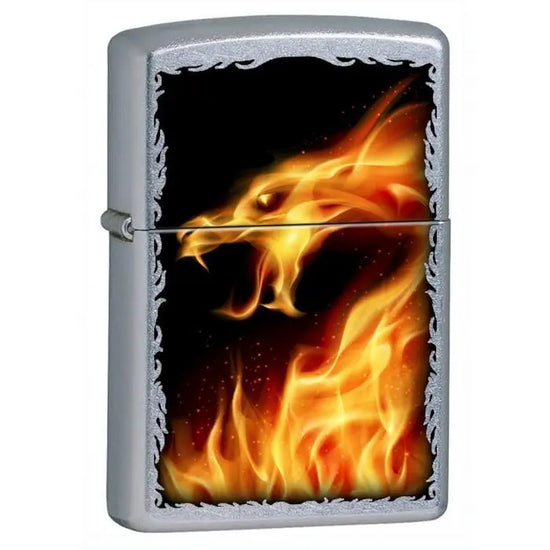 Zippo Lighter - Fire Dragon Street Chrome
