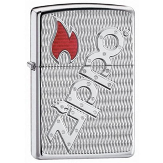 Zippo Lighter - Zippo Bolted High Polish Chrome Armor