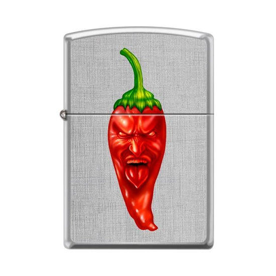 Zippo Lighter - Hot Red Pepper Linen Weave