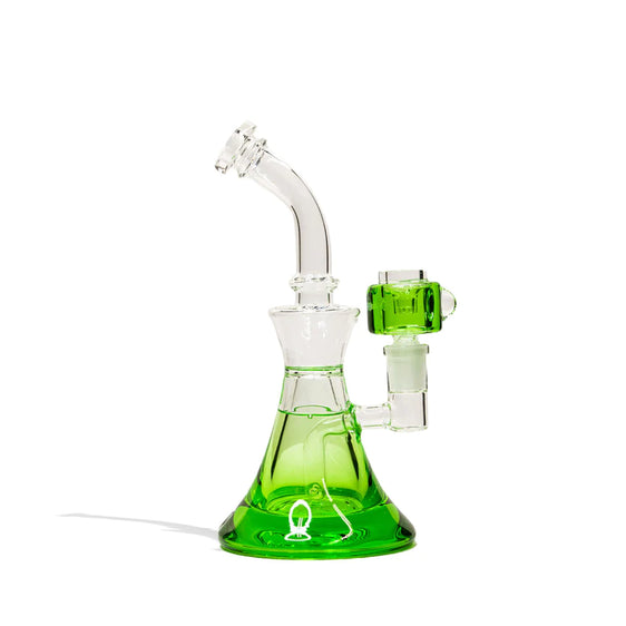 9In Glycerin Water Pipe With 14MM Glycerin Bowl - Green