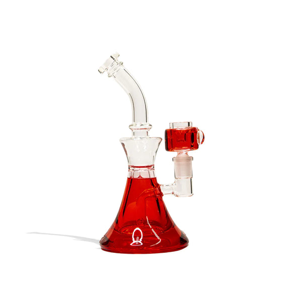 9In Glycerin Water Pipe With 14MM Glycerin Bowl - Red
