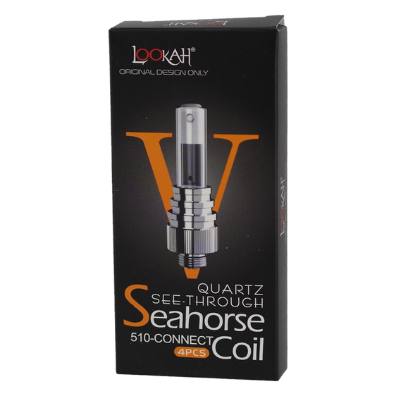 Lookah Seahorse Replacement Tips - Quartz Tube V (4 Pack)