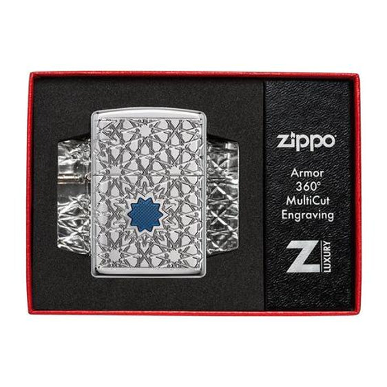 Zippo Lighter - Arabic Star Pattern