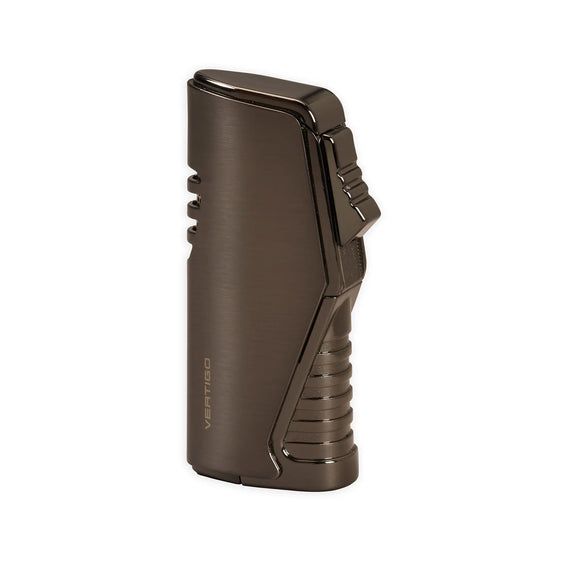 Vertigo Atlas Triple Flame Lighter - Gunmetal Satin