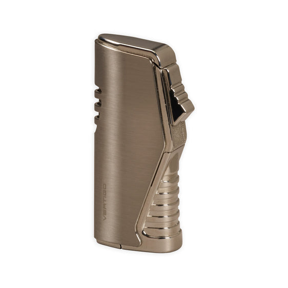 Vertigo Atlas Triple Flame Lighter - Nickel Satin