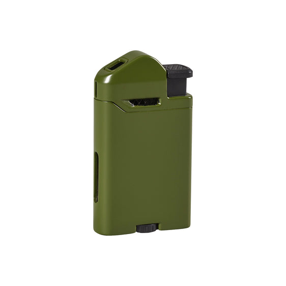 Vertigo Attache 2 Soft Flame Lighter - Military Green