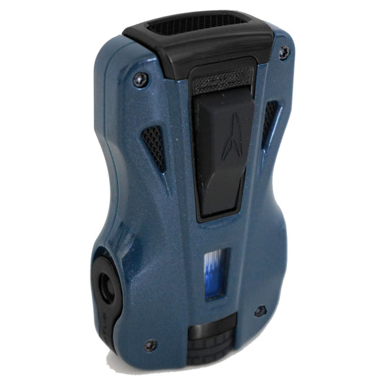Lotus GT Twin Pinpoint Flame Lighter Glossy Blue & Black Matte