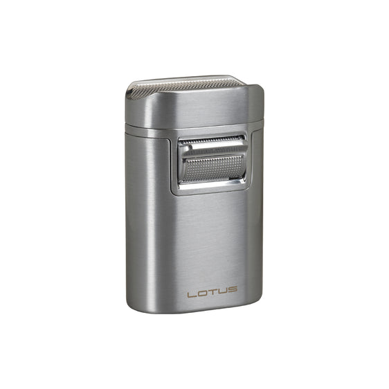 Lotus Brawn Quadruple Table Top Torch Lighter - Chrome