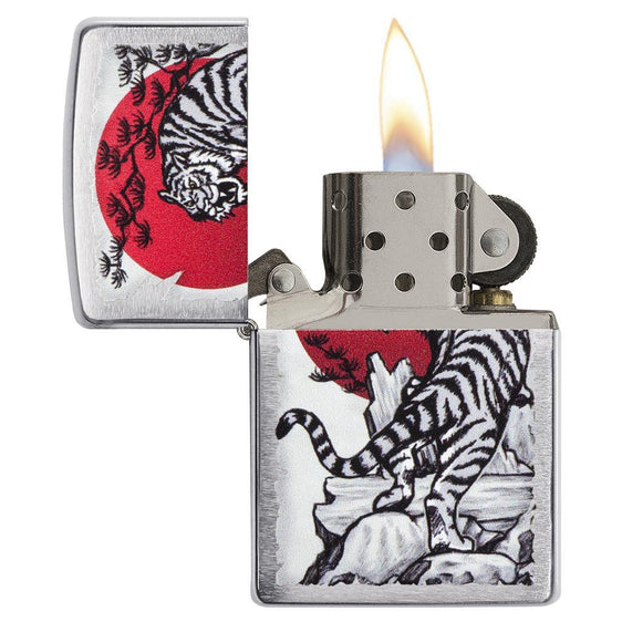 Zippo Lighter - Asian Tiger Design