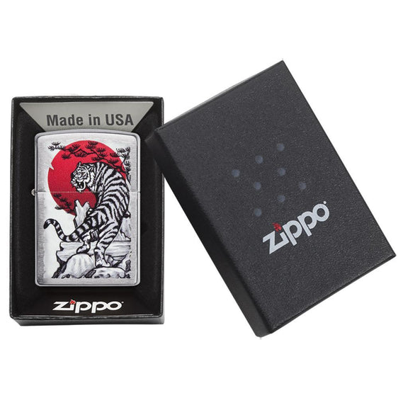 Zippo Lighter - Asian Tiger Design