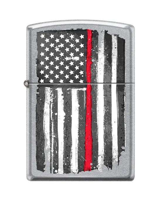 Zippo Lighter - Red Stripe US Flag