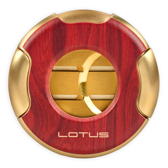 Lotus Meteor Round 64 RG Cigar Cutter - Woodgrain