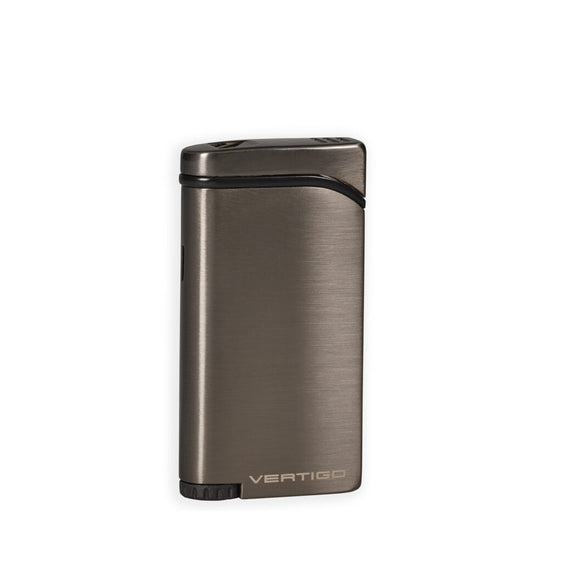 Vertigo Concorde Double Flame Lighter - Gunmetal Satin