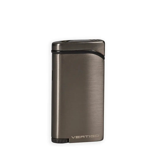 Vertigo Concorde Double Flame Lighter - Gunmetal Satin