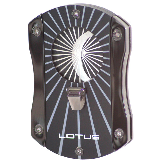 Lotus Cut 400 Techni-Color Deception Serrated Cigar Cutter - Gray