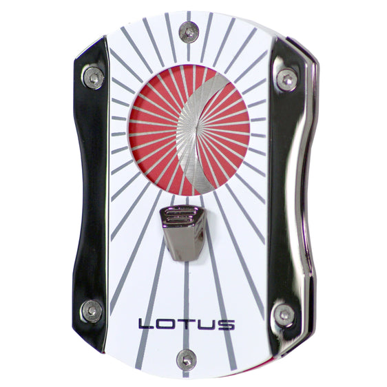 Lotus Cut 400 Techni-Color Deception Serrated Cigar Cutter - Pearl