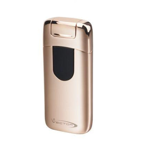 Vector Electron Electric Double Arc Flame Lighter Rose Gold Polish