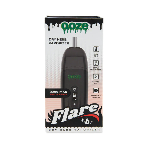 Ooze Flare Dry Herb Vaporizer - Panther Black