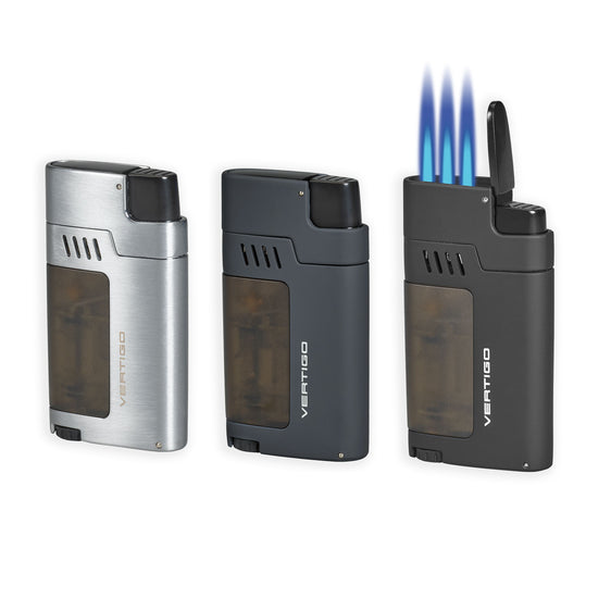 Vertigo Gauntlet Triple Torch Lighter w/ Cigar Punch