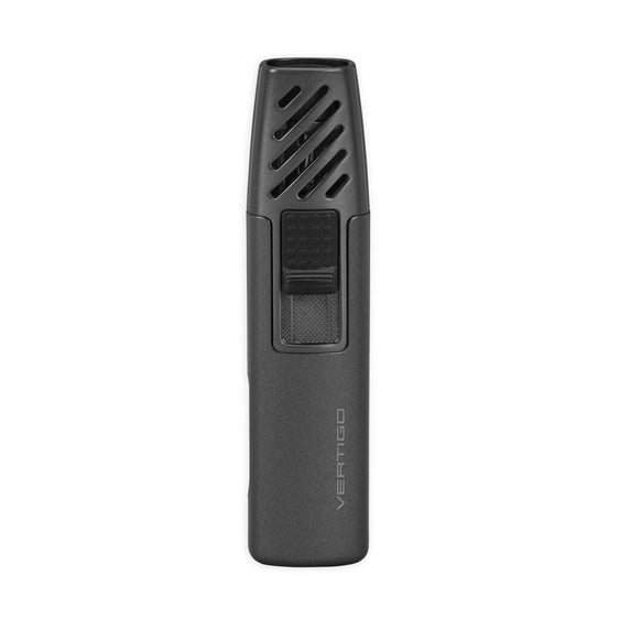 Vertigo Gnome Single Flame Lighter - Metallic Black