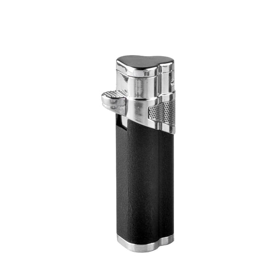 Jetline Gonza Single Torch Lighter - Black w Chrome