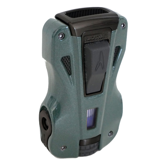Lotus GT Twin Pinpoint Flame Lighter - Green & Black Matte