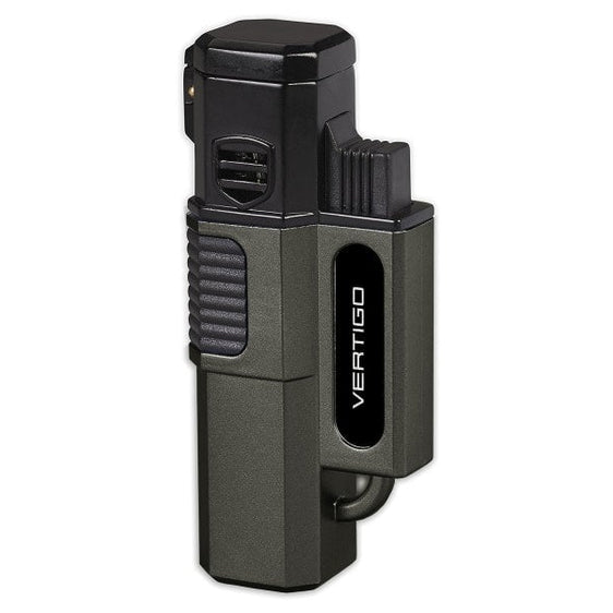 Vertigo Hornet Quad Torch Lighter - Metallic Gray
