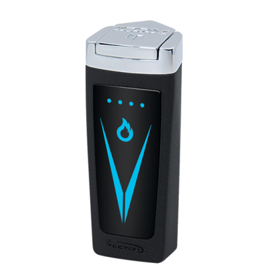 Vector Icon II Electric Triple Flame Torch Lighter - Black Crackle
