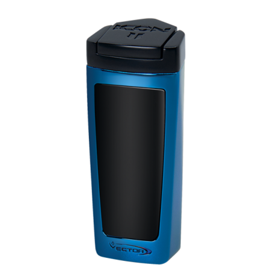 Vector Icon II Electric Triple Flame Torch Lighter Sparkle Blue