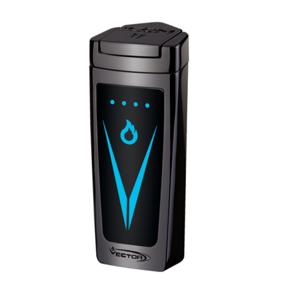 Vector Icon II Electric Triple Flame Torch Lighter - Sparkle Black
