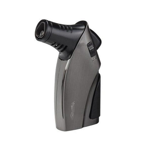 Vector Ironfist Triple Flame Torch Lighter with Cigar Punch - Gunmetal Satin