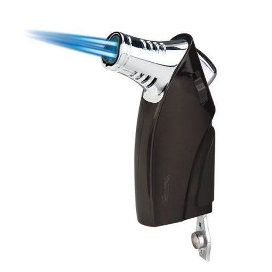 Vector Ironfist Triple Flame Torch Lighter with Cigar Punch - Sparkle Black