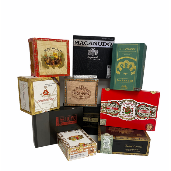 10 Premium Empty Cigar Boxes - Lighter USA