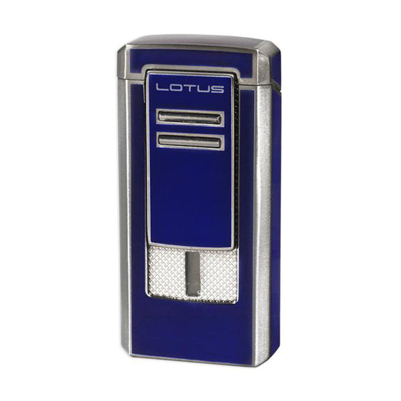 Lotus Commander L46 Triple Jet Lighter Blue & Gunmetal