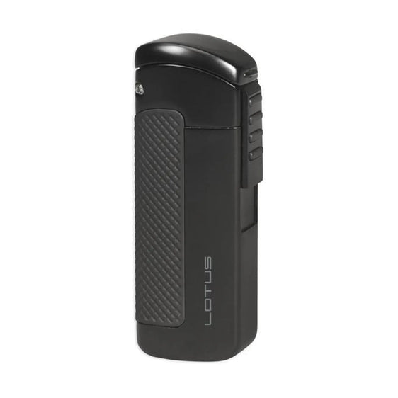 Lotus Lighter CEO L66 Triple Jet Lighter w/ Cigar Punch - Black Matte