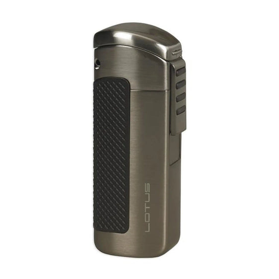 Lotus Lighter CEO L66 Triple Jet Lighter w/ Cigar Punch - Gunmetal Satin