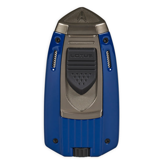 Lotus Mariner Twin Pinpoint Torch Lighter Blue & Gunmetal