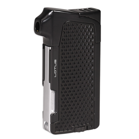 Lotus Condor Traditional Flame Pipe Lighter - Black Matte