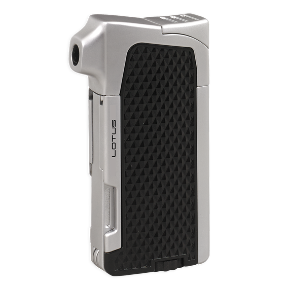 Lotus Condor Traditional Flame Pipe Lighter - Black & Chrome