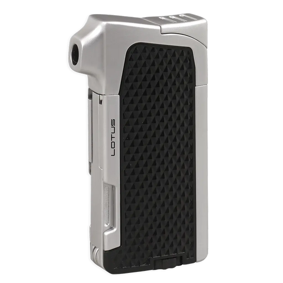 Lotus Condor Traditional Flame Pipe Lighter - Black & Chrome