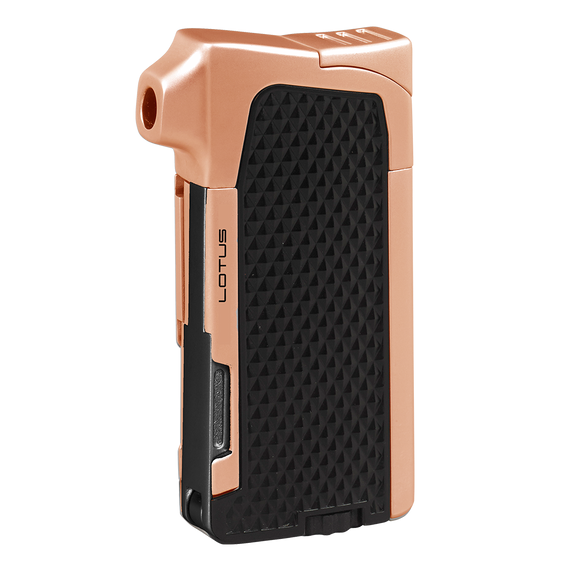 Lotus Condor Traditional Flame Pipe Lighter - Black & Copper