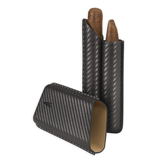 Lotus Carbon Fiber Stick Cigar Cases