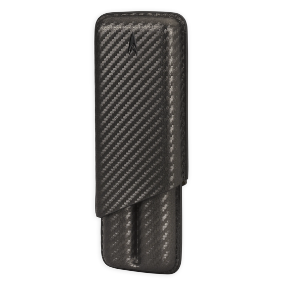 Lotus Carbon Fiber Stick Cigar Cases - 62-Ring Gauge Carbon Fiber Wrap