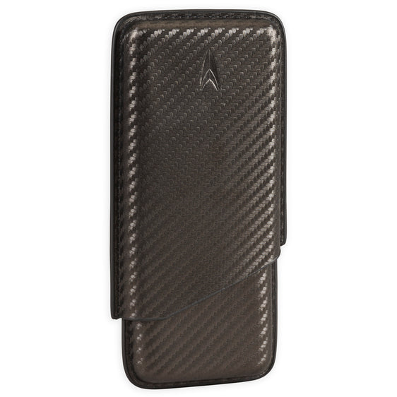 Lotus Carbon Fiber Stick Cigar Cases - 3 Stick 62 Ring Gauge Carbon Fiber Wrap
