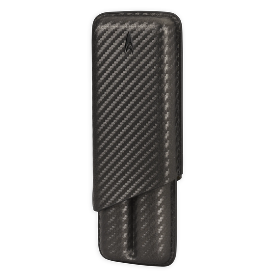Lotus Carbon Fiber Stick Cigar Cases - 70-Ring Gauge Carbon Fiber Wrap