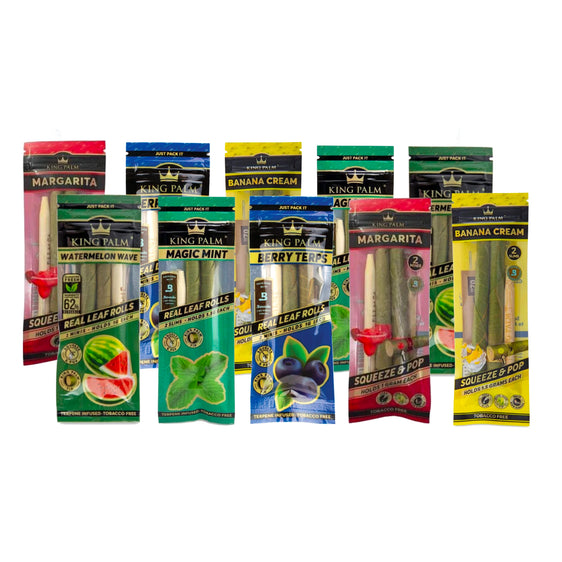 King Palm Mini Rolls Flavored - 2 Pack / 2 PC per Pack - Lighter USA
