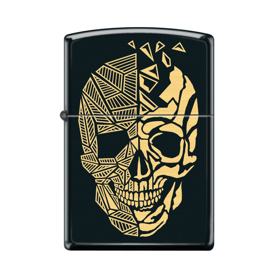 Zippo Lighter - Shattered Polygon Skull - Lighter USA